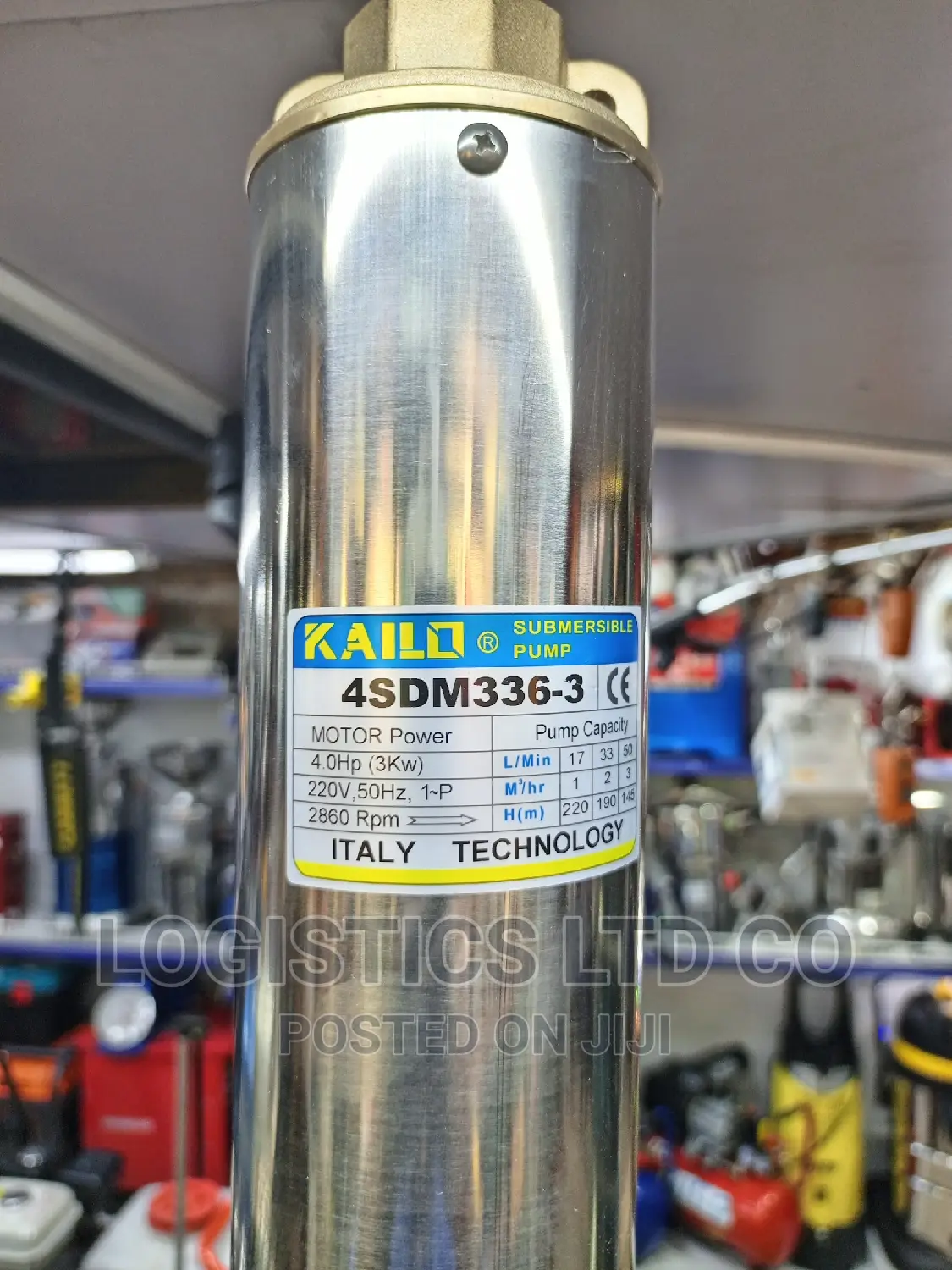 KAILO Stainless 4hp 223m Submersible Water Pump
