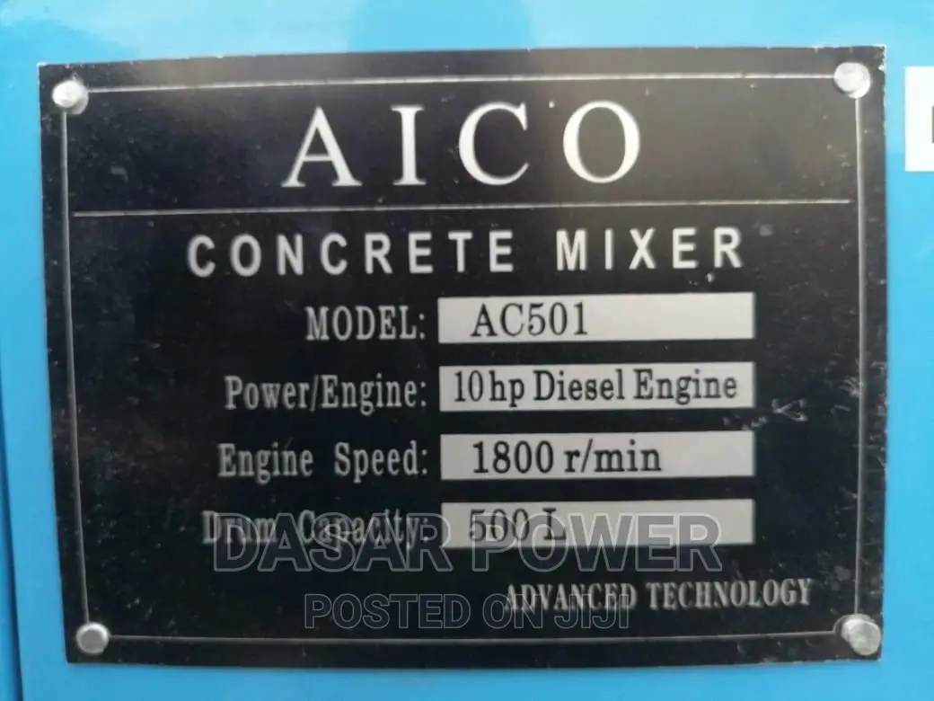 Ac501 Aico Concrete Mixer