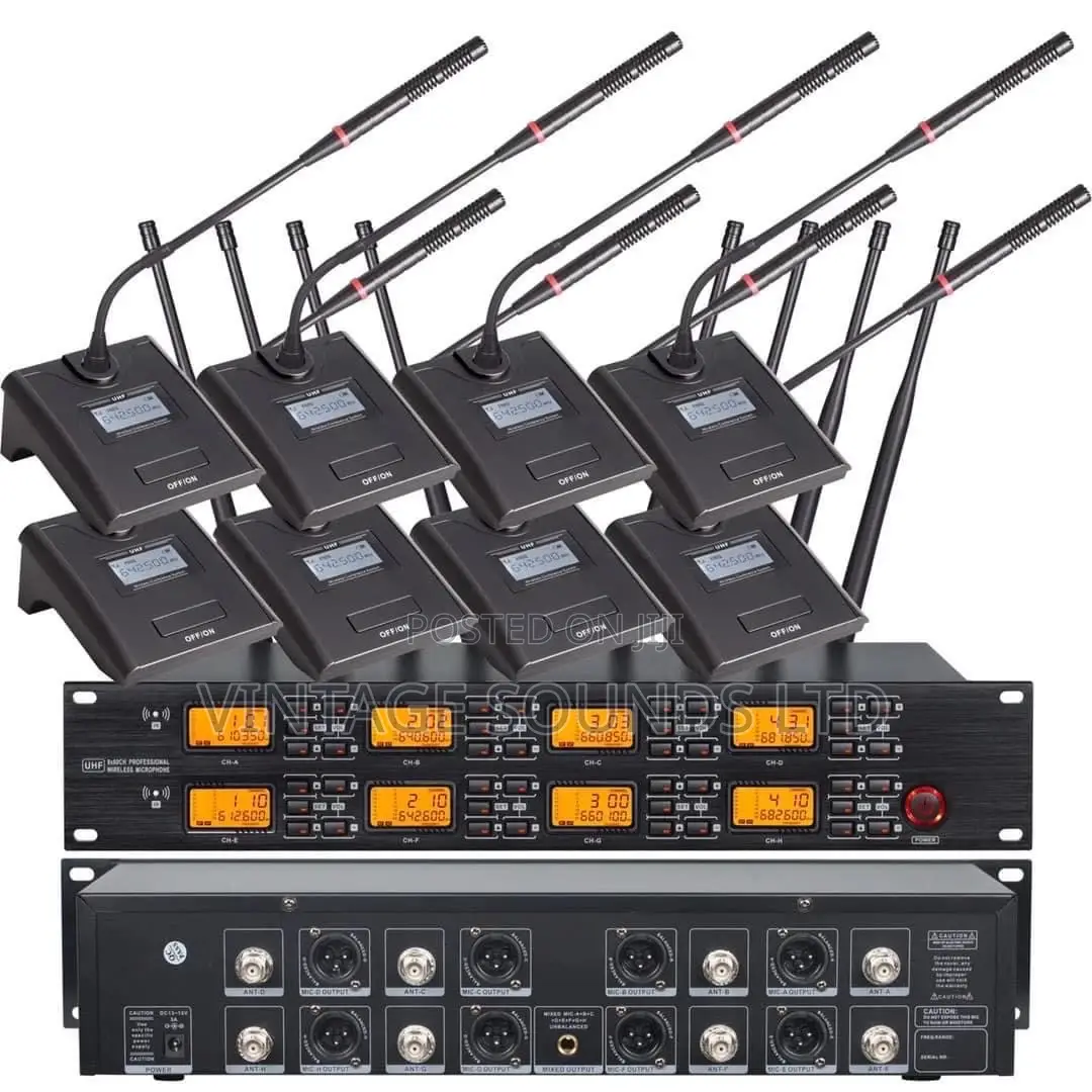 8channel Goose Neck Conference Wireles Microphone