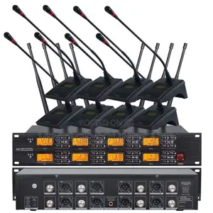 Gooseneck 8 Channel Conference Wireless Microphones