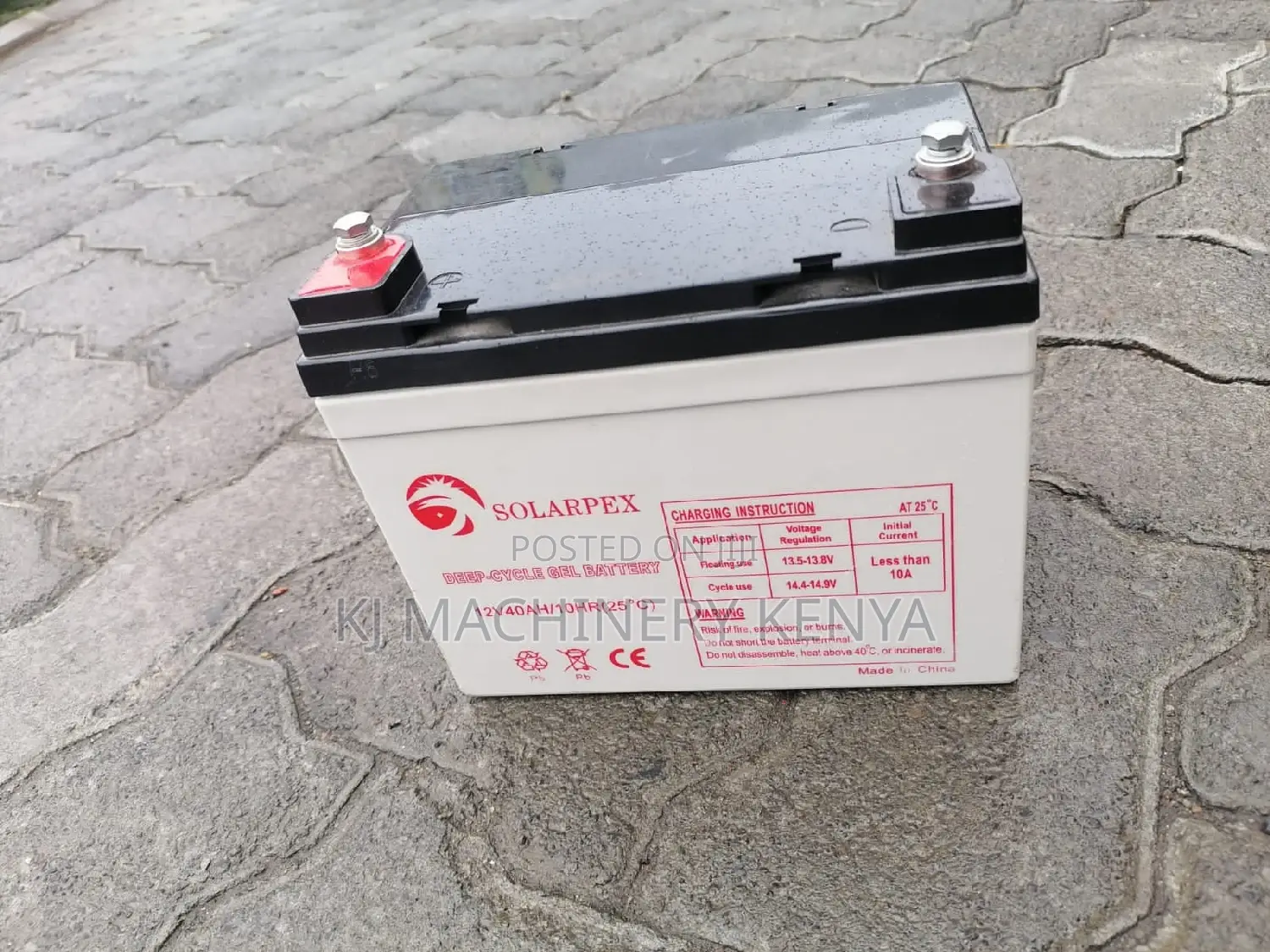 Deep-Cycle Gel Battery-12v40ah/10hr(25°C)