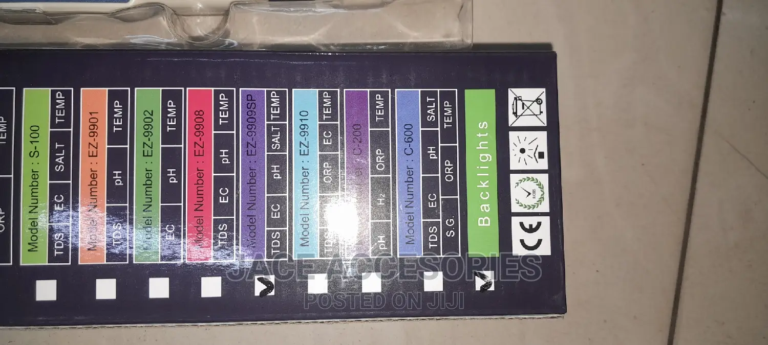 New Water Quality Tester Ec/Ph/TDS/Temp/Salinity