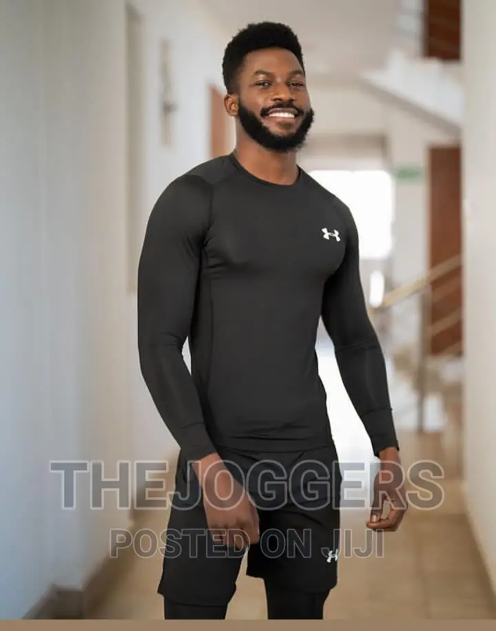 5 Pieces Complete Set Gym Wear For Men(S, M, L, Xl,2xl ,3xl)