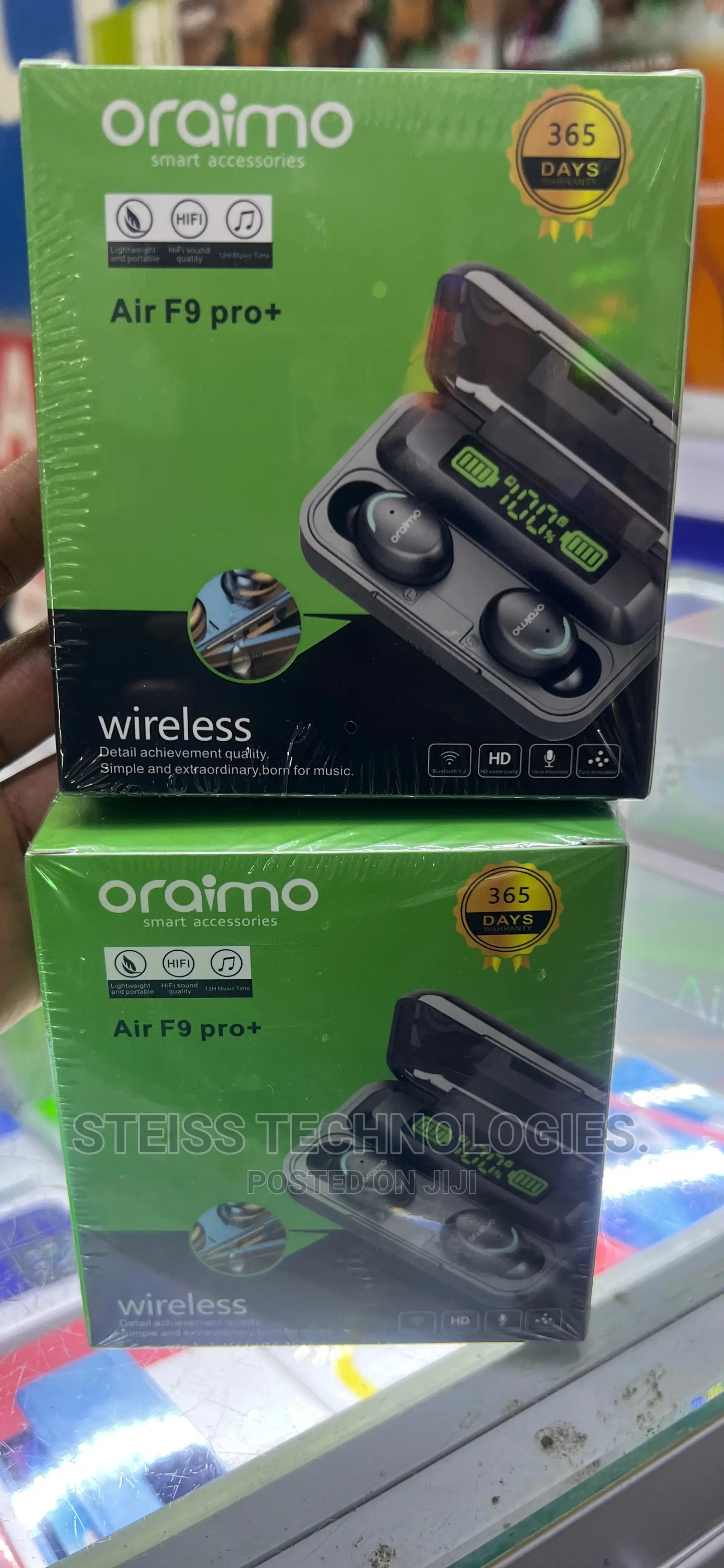 Oraimo F9 Pro + Wireless Buds.