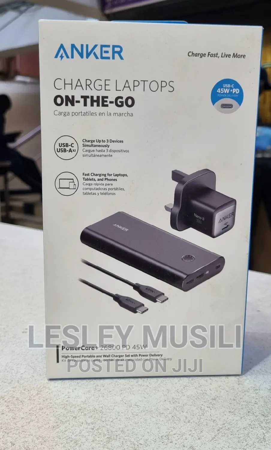 Anker Powercore+ 26800mah Pd 45w With 60w Pd Charger,