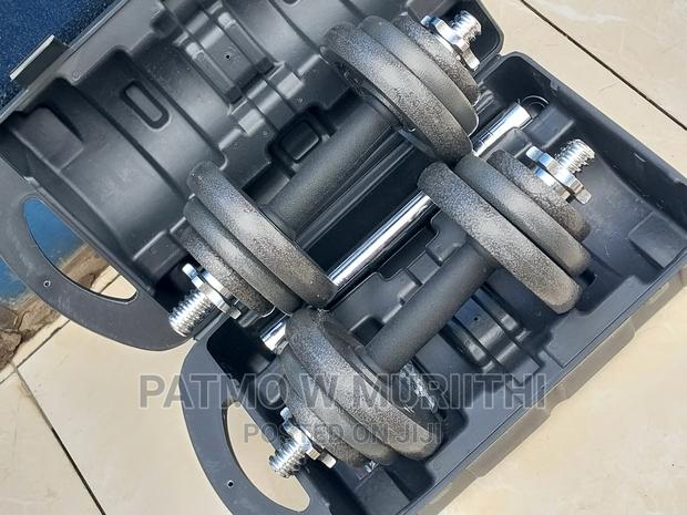 20kg Adjustable Cast Iron Dumbbells 20kg - main view