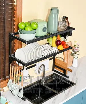 85cm Double Layer Over the Sink Dish Rack