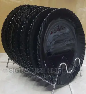 6pcs Black Plates
