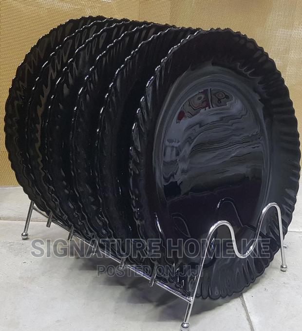 6pcs Black Plates