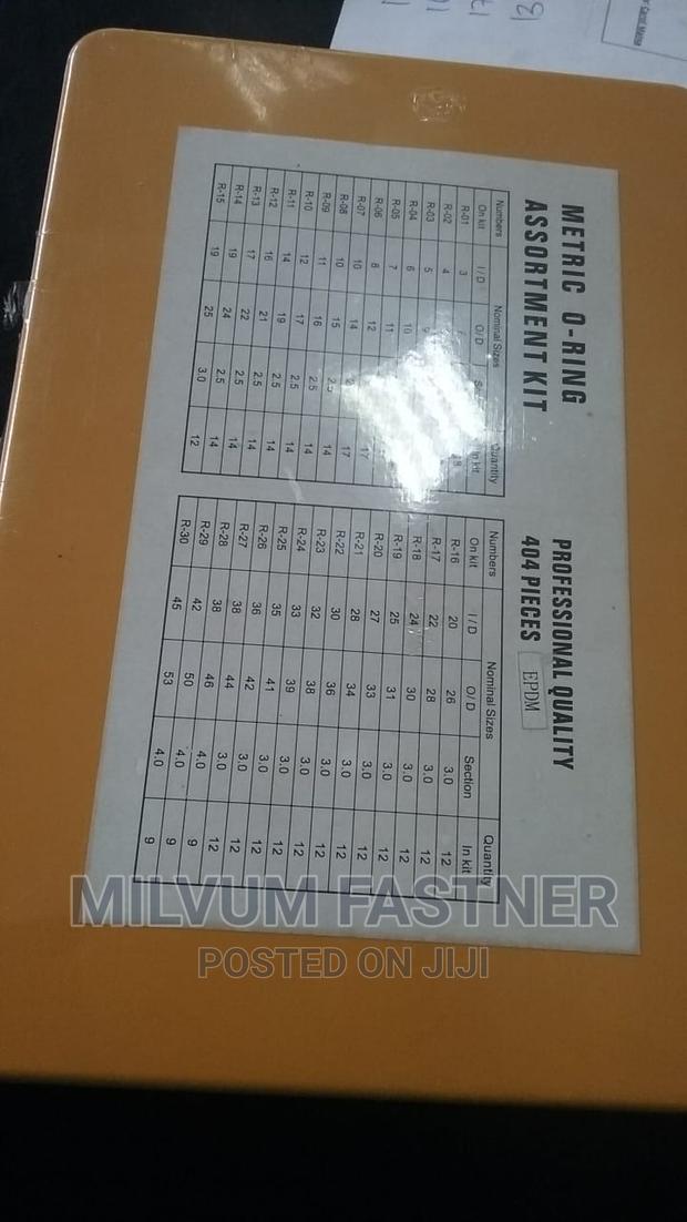 Epdm Oring KIT High Temperatures 404pcs - main view