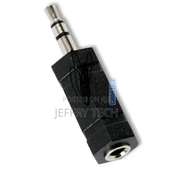 3.5mm STEREO Jack Plug to 3.5mm MONO Female Socket Headphone