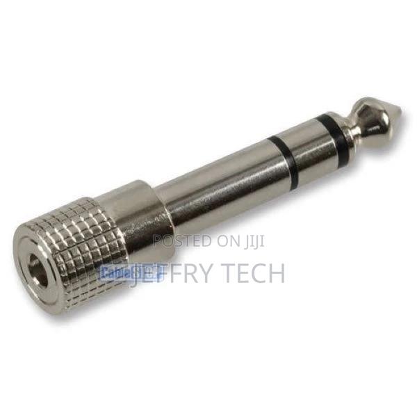Metal 6.35mm STEREO 1/4" Jack to 3.5mm MONO Female Socket Co