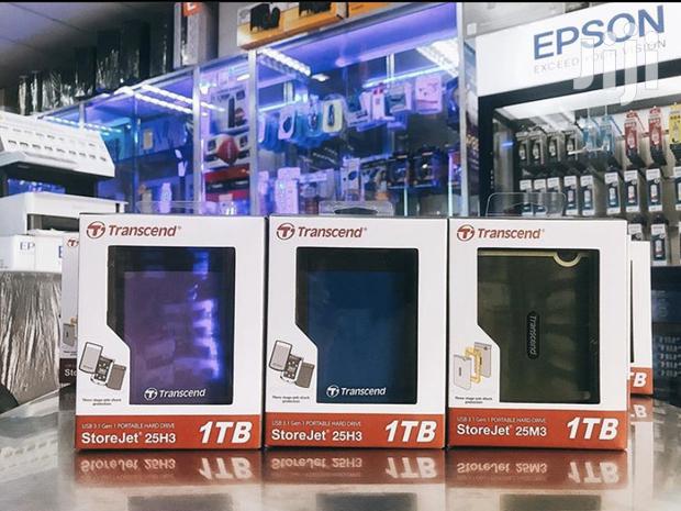 Transcend 1tb External Hardisk Drive - main view