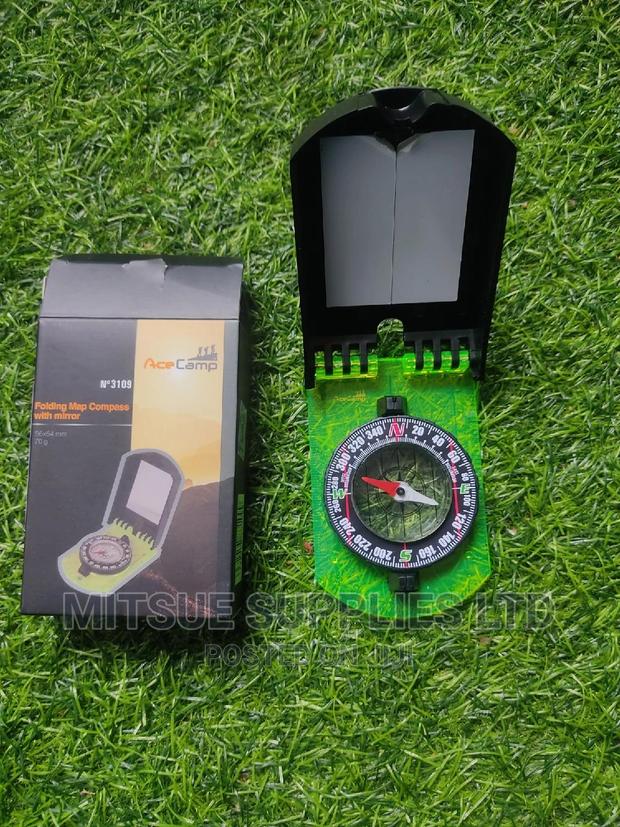 Ace Camp Folding Map Compass With Mirror - main view