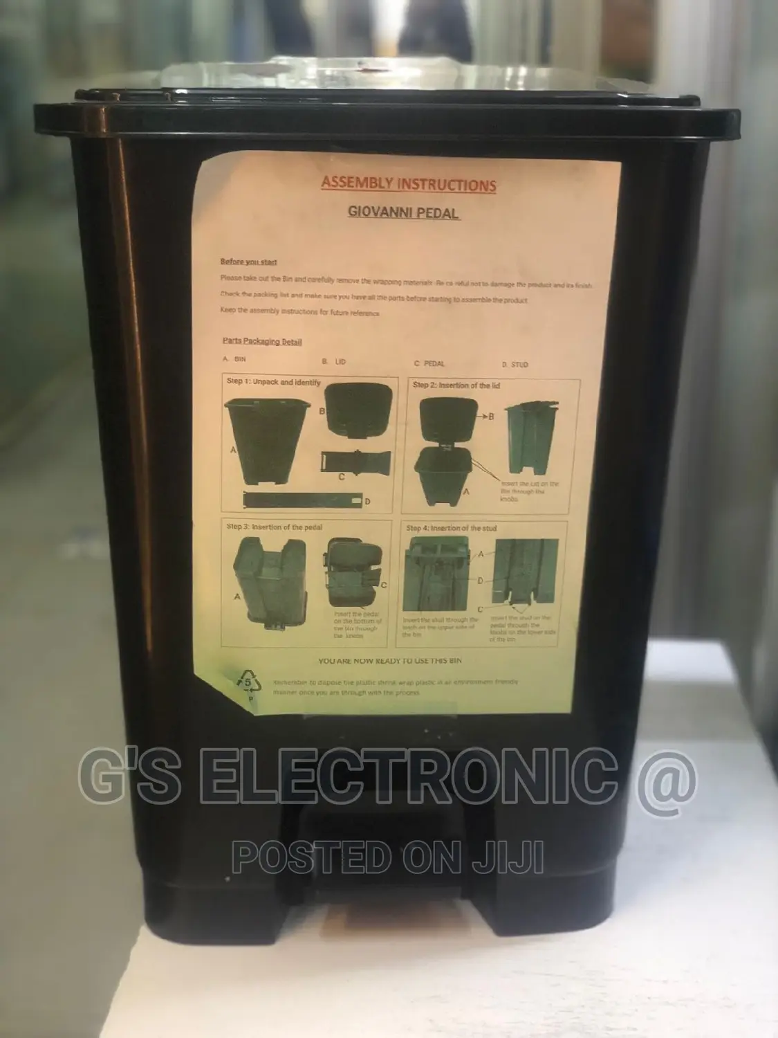 Pedal Bin 30litres (Quality Bin)