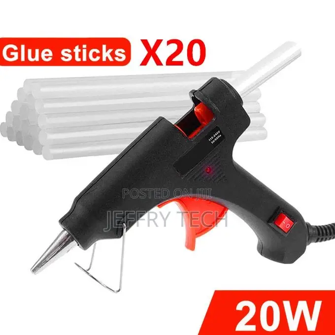Hot Melt Glue Gun With 20PCS Glue Sticks for Repair Tool DI