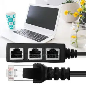Rj45 Ethernet Cable Adapter Splitter 1male to USB Hubs