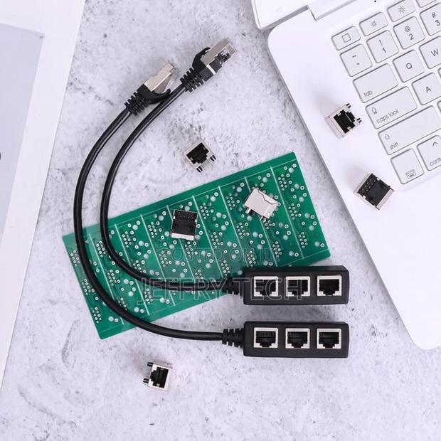 Rj45 Ethernet Cable Adapter Splitter 1male to USB Hubs - thumbnail 4