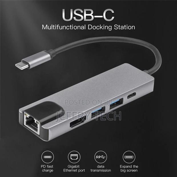 Generic Usb C Hub Multiport Adapter With Usb3.0 Pd Charger U - thumbnail 2