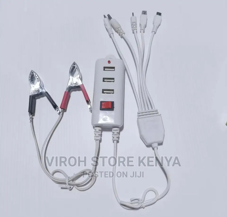 3 Ports USB 6 in 1 Multi Function DC Charger