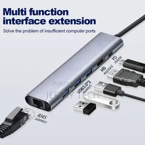 Usb C Hub Adapter Video Charge Converter Multiport USB Hubs