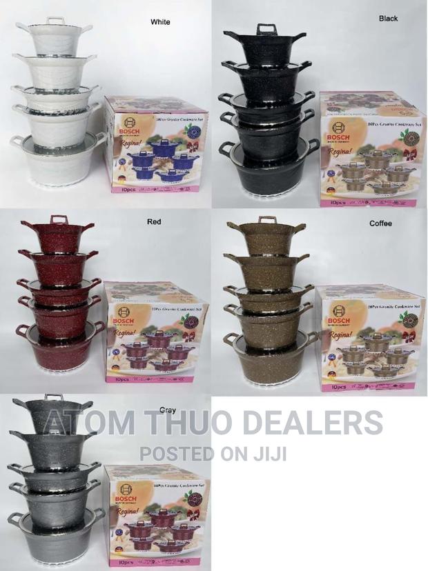 *10PC Bosch Cookware. Made in Germany* *Black, Grey, Cream . - main view