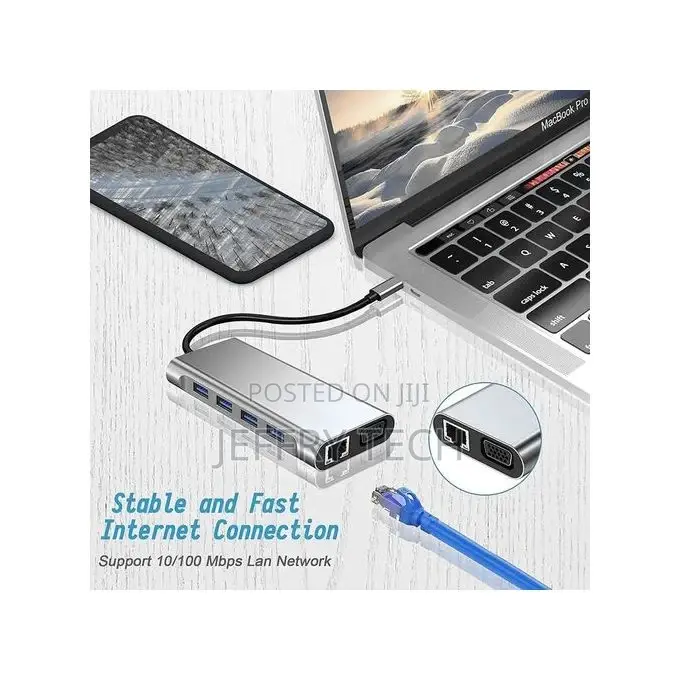 USB C 11 in 1 HUB Adapter Other Type C Laptops Devices