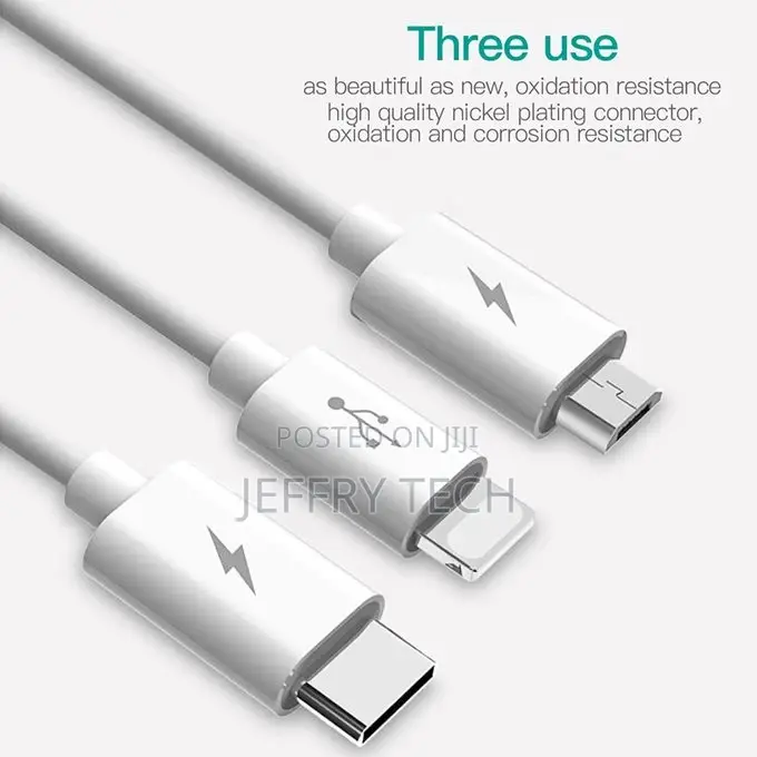 Glory Series 3 in 1 5V 2.4A Multi-Function Charging Data Ca