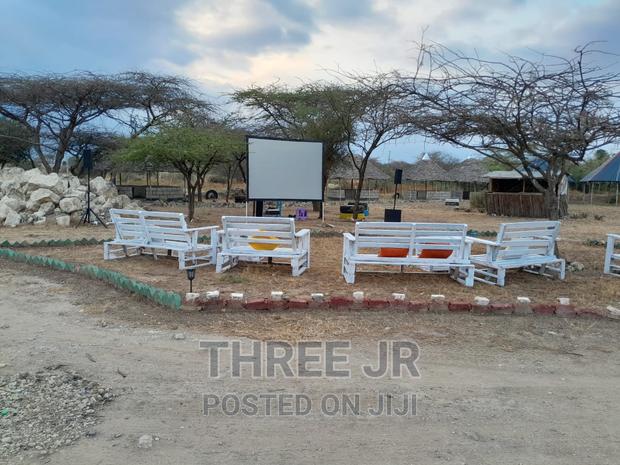 Large Projection Screen for an Outdoor Night Movie