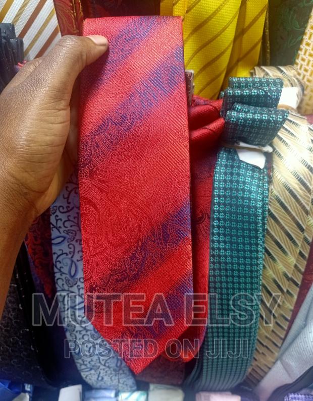 Navyblue Redwine Vintage Single Ties. - thumbnail 2