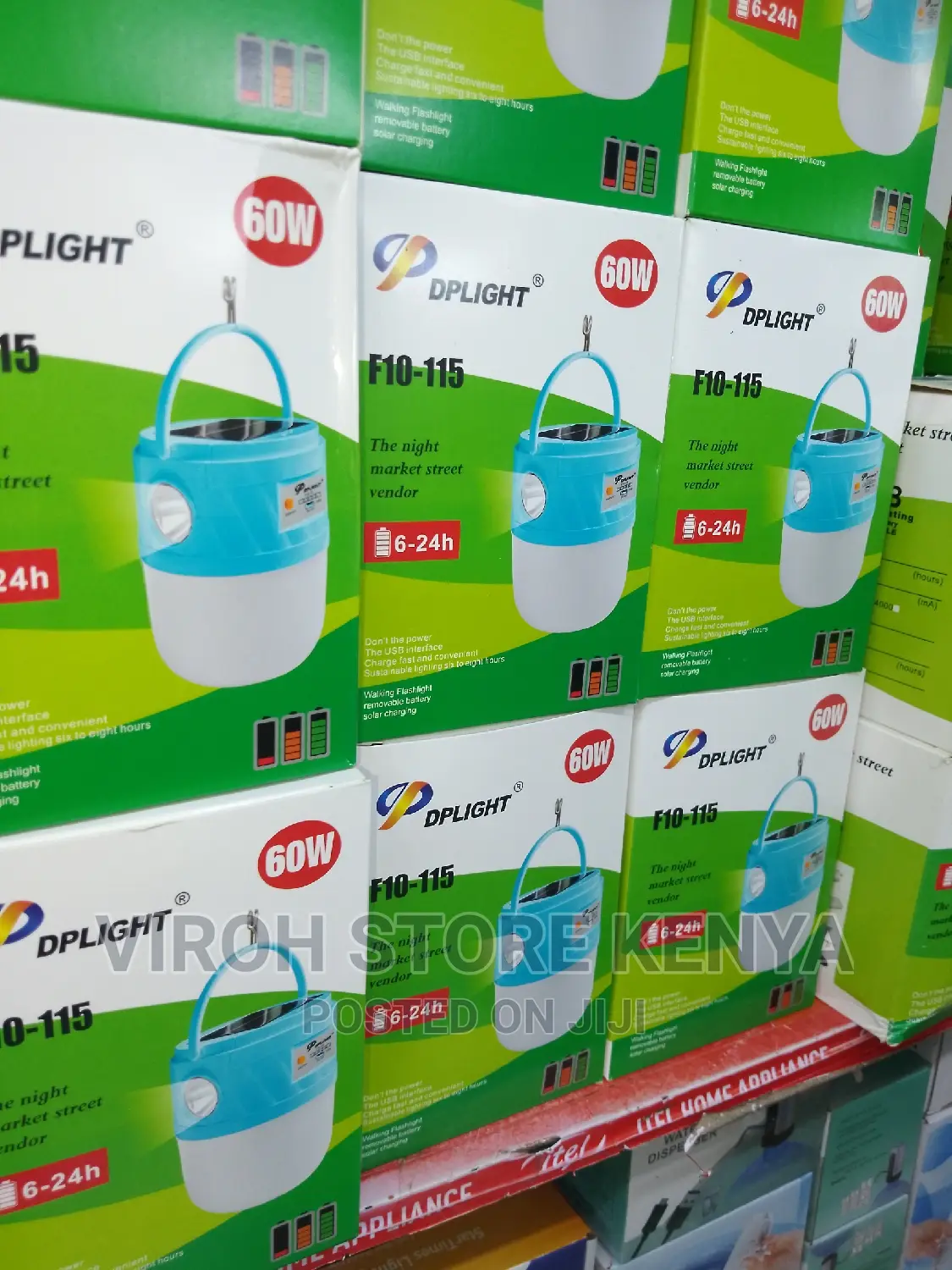 DP Light Rechargeable Bulb 60 Watts With Solar