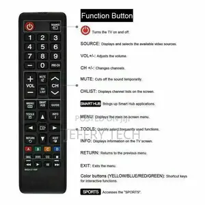 Remote Control for All Samsung LCD LED HD Smart TV Ultra