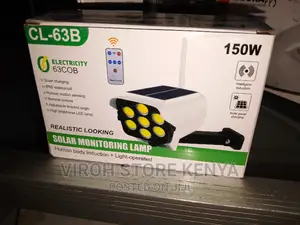 Cl-53b Solar Monitoring Lamp Rechargeable 150watts + Remote