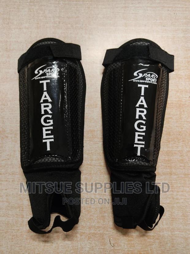 A Pair of Football/Hockey Shin Guard With Anklet