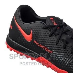 Nike Phantom GT Astro Turf TF Football Boots -Black and Red