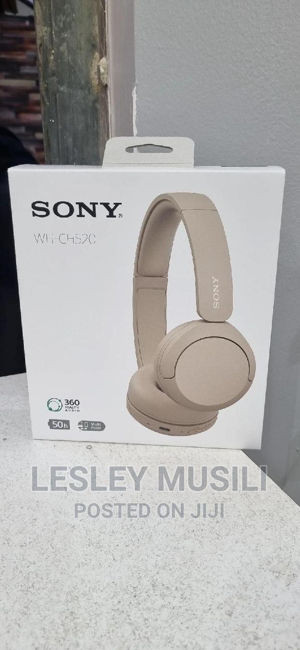 Wh-Ch520 Wireless Headphones With Microphone | Gold - main view