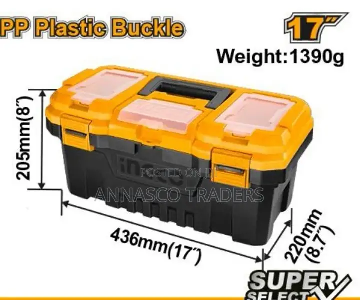 INGCO PBX1701 17" Plastic Tool Box