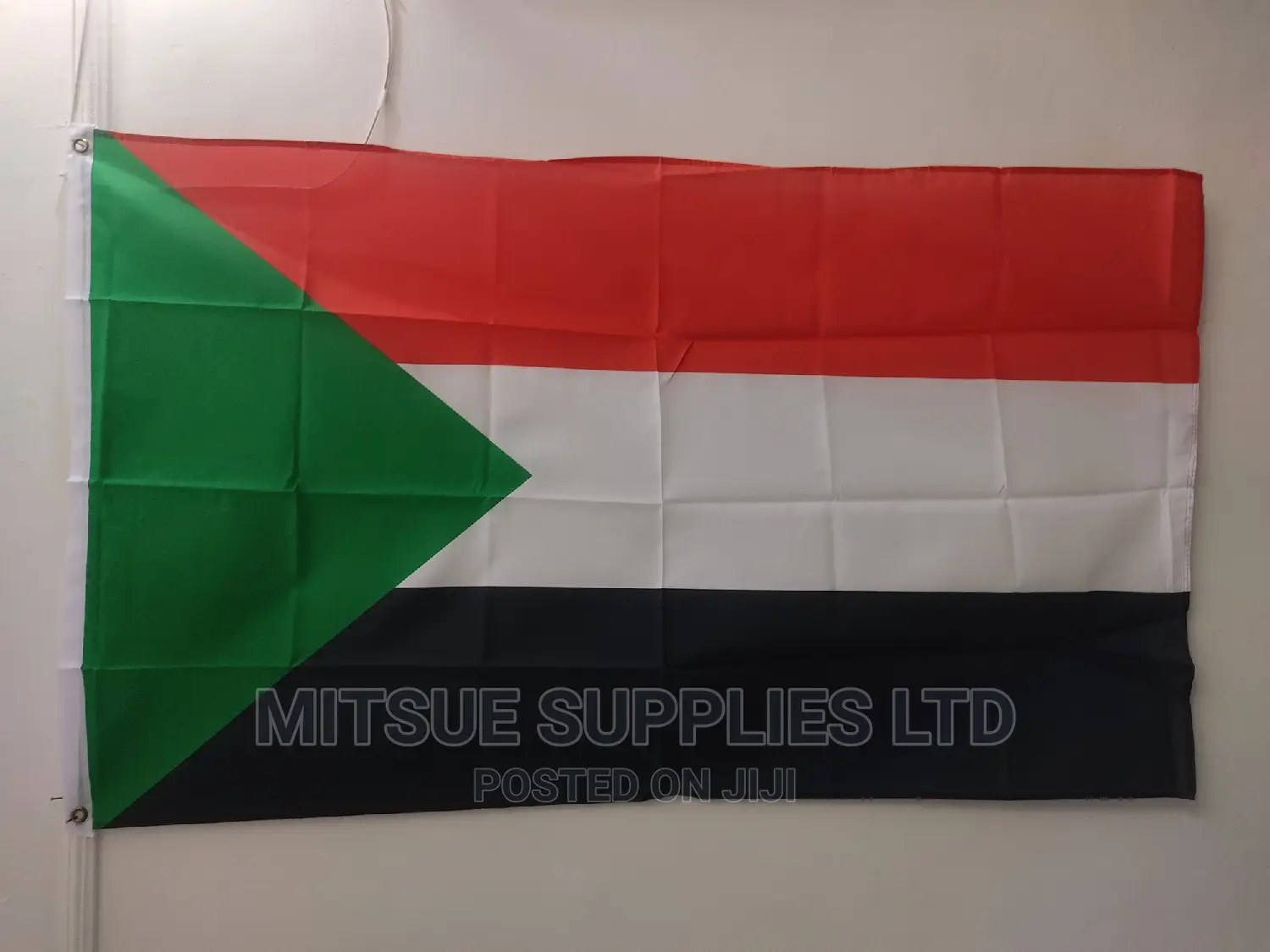Country National Flag for Sudan 38 by 58 Inch Polyester