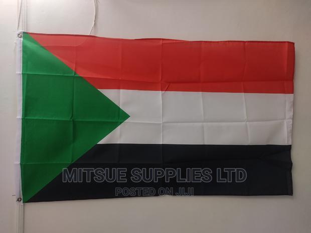 Country National Flag for Sudan 38 by 58 Inch Polyester