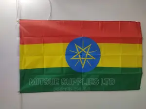 Country National Flag for Ethiopia 38 by 58 Inch Polyester