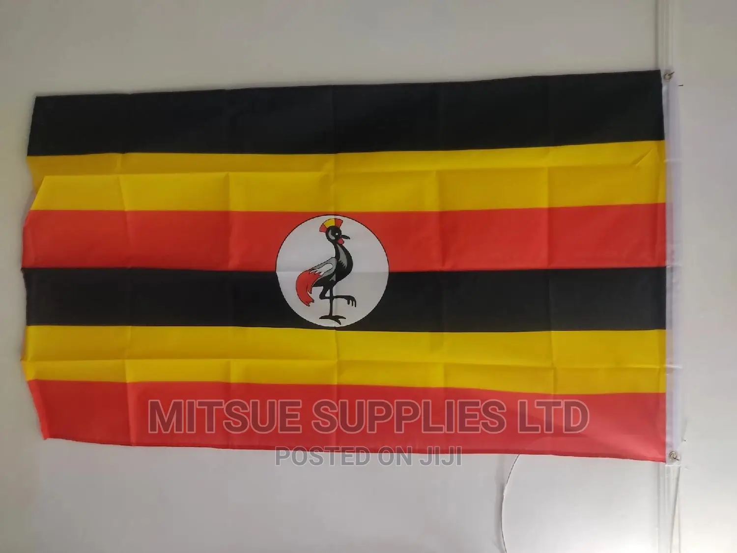 Country National Flag for Uganda 38 by 58 Inch Polyester
