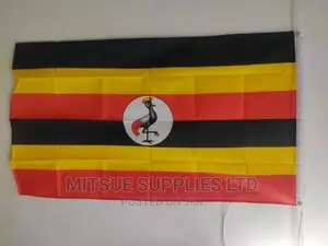 Country National Flag for Uganda 38 by 58 Inch Polyester