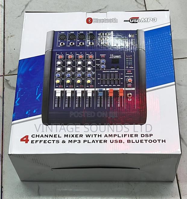 Max PMX 402 USB Audio Powered MIXER W/T USB Bluetooth - thumbnail 3