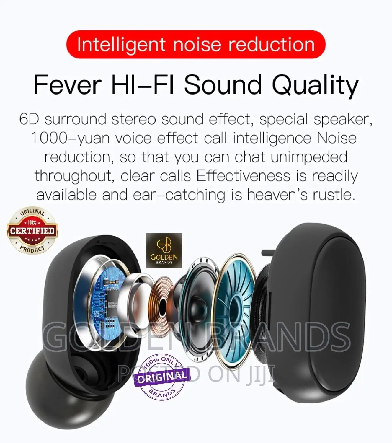 Bluetooth Earphones TWS Wireless Headsets With Microphone