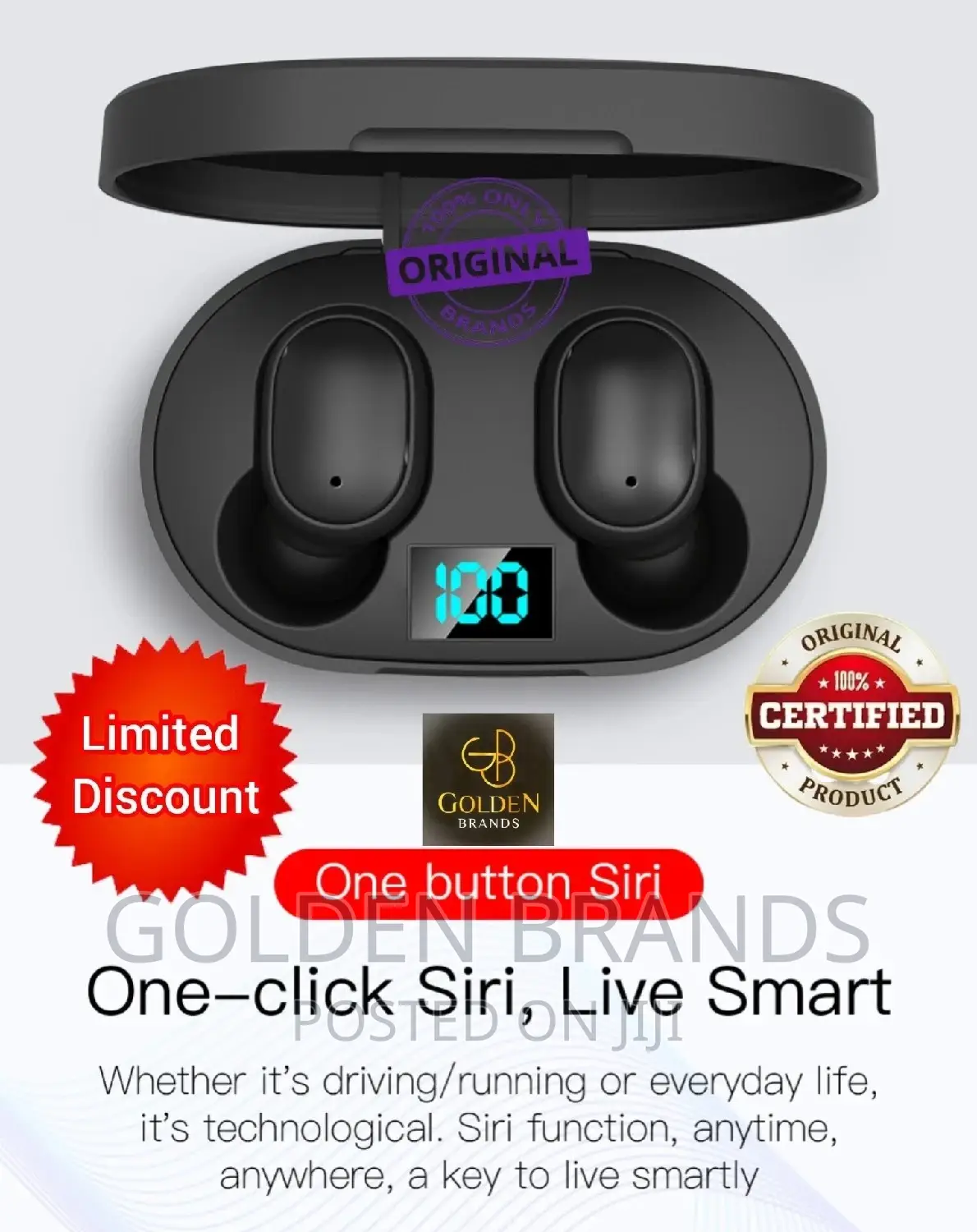 Bluetooth Earphones TWS Wireless Headsets With Microphone
