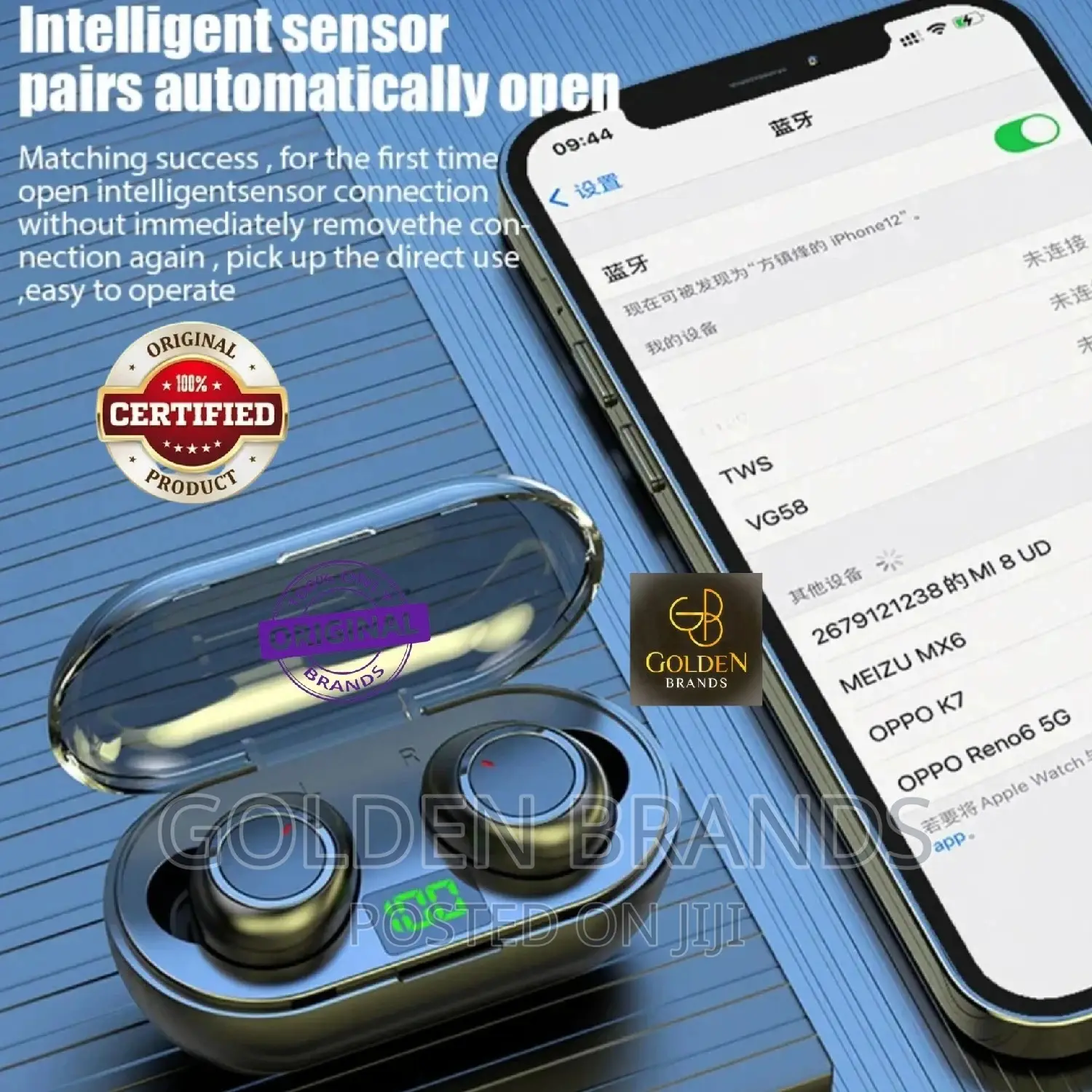 Bluetooth Y50 TWS Wireless Headphones Earphones