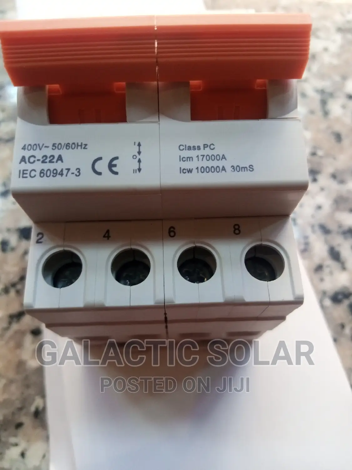 125A Double Pole Changeover Switch