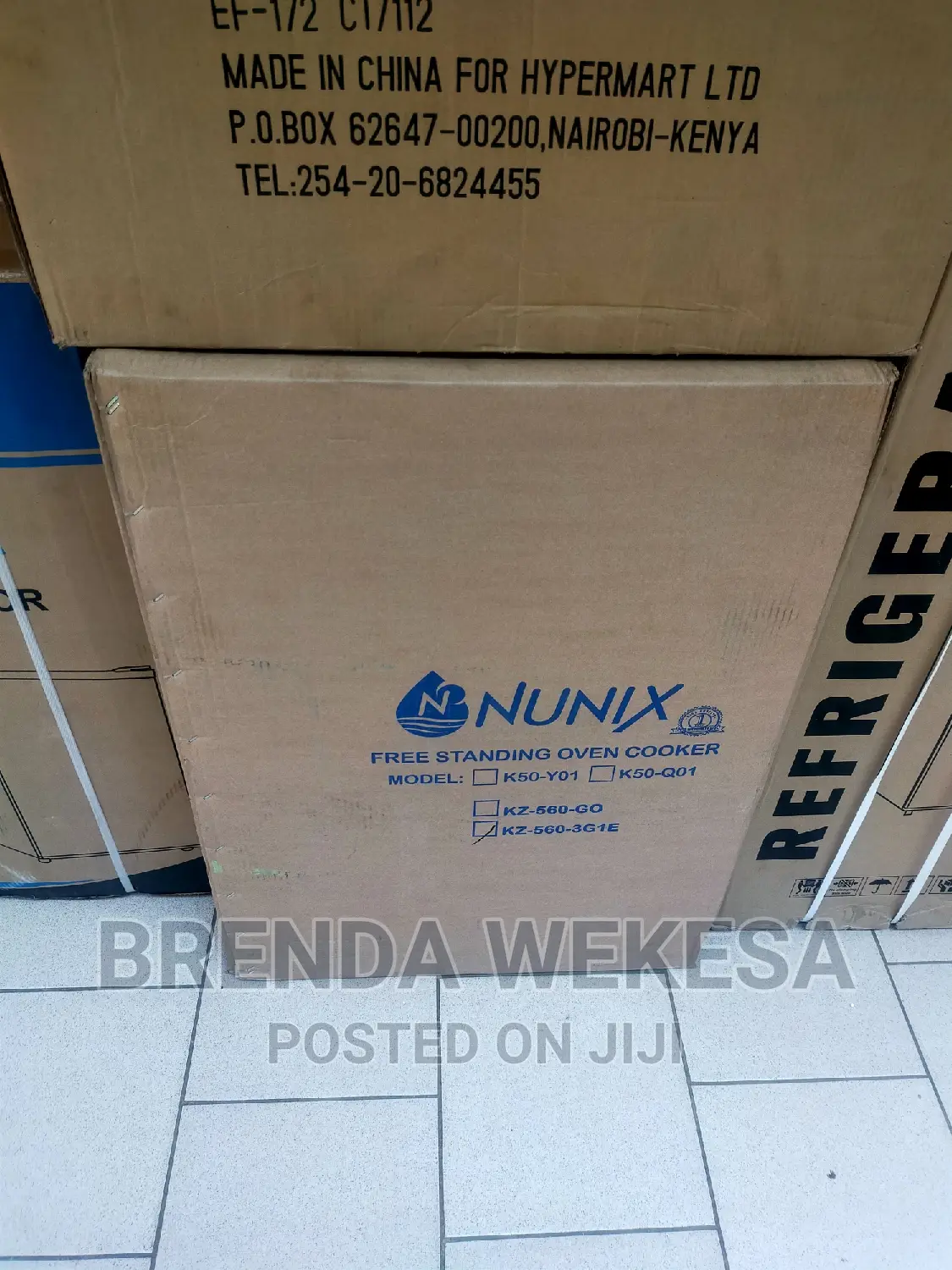 Nunix Cooker 3 Gas 1 Electric Burner Standing Cooker - Other