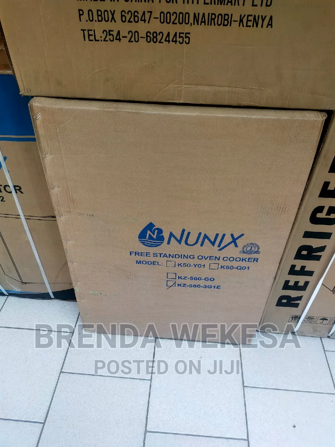 Nunix Cooker 3 Gas 1 Electric Burner Standing Cooker - Other