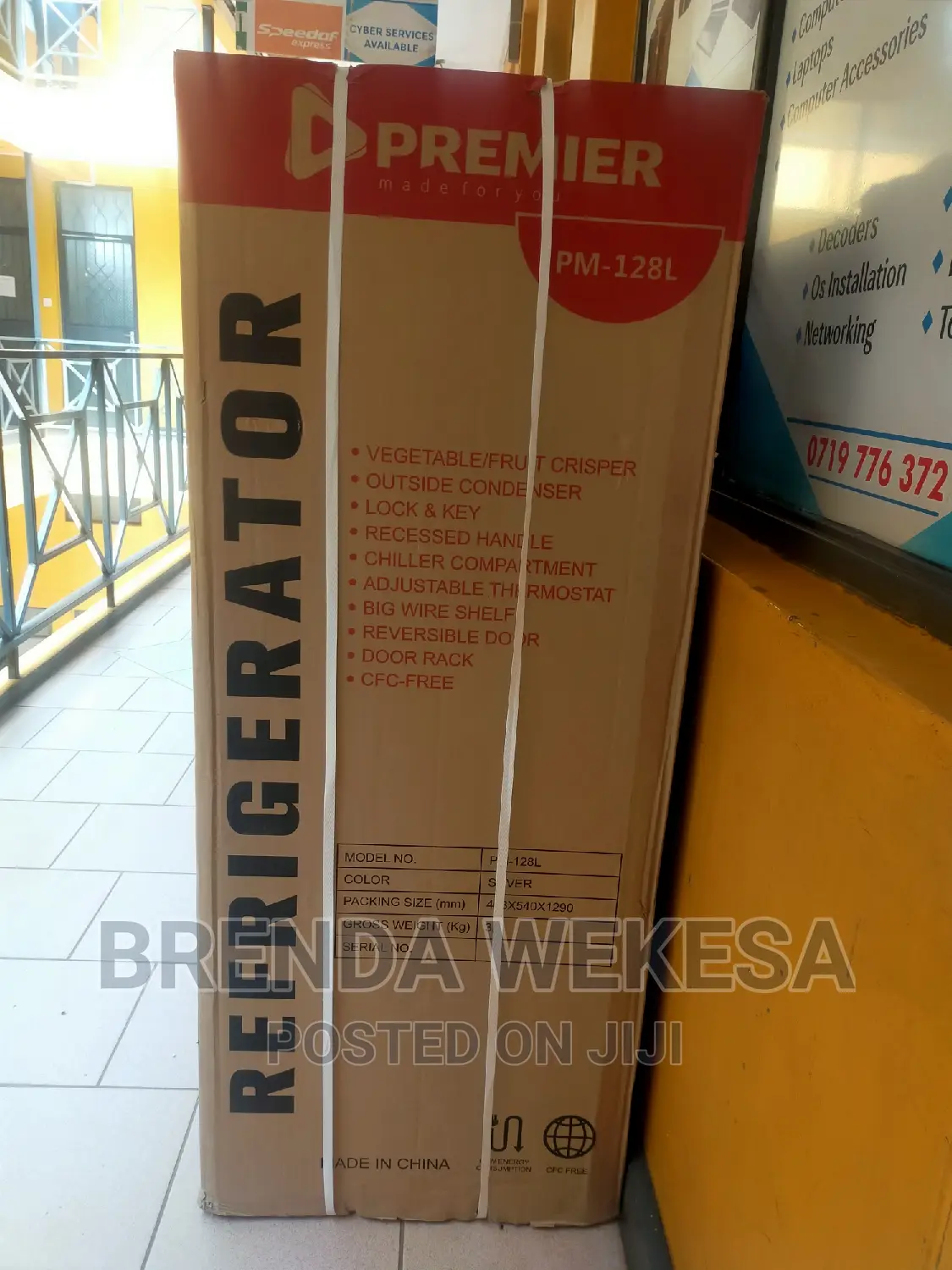 PREMIER 128L Double Door Fridge PM-128L